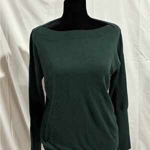 White House Black Market green Knit Top
